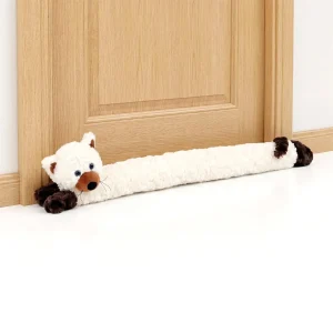 Cream Cat Novelty Draught Excluder